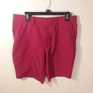 HH138, Haggar-C18 shorts, red 5 pockets